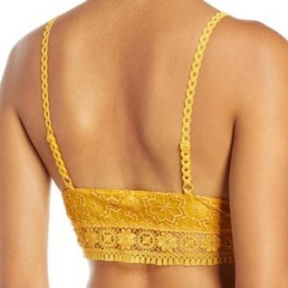 FREE PEOPLE INTIMATELY ELLA SOFT BRALETTE IN SARDENIA SUNSET SIZE XS - Picture 3 of 14